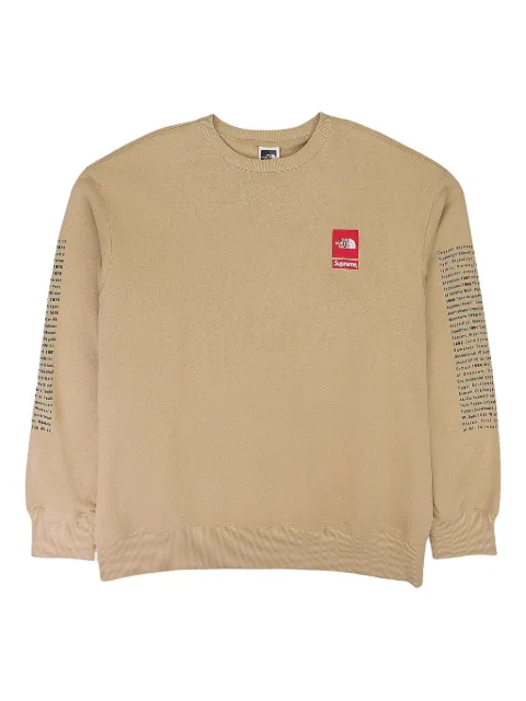 Supreme sudadera con cuello redondo en colaboración con The North Face
