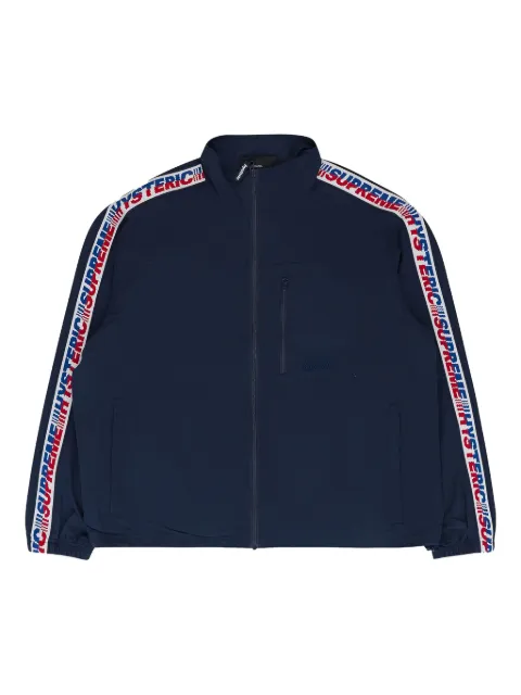 Supreme x Hysteric Glamour logo-tape track jacket