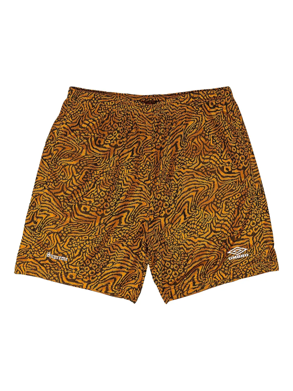 Supreme x Umbro patterned jacquard shorts | Orange | Image 1