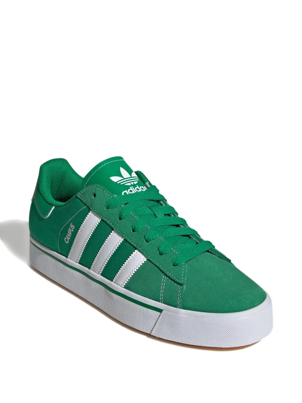 Adidas Originals Campus Vulc 3-stripes Sneakers In Green