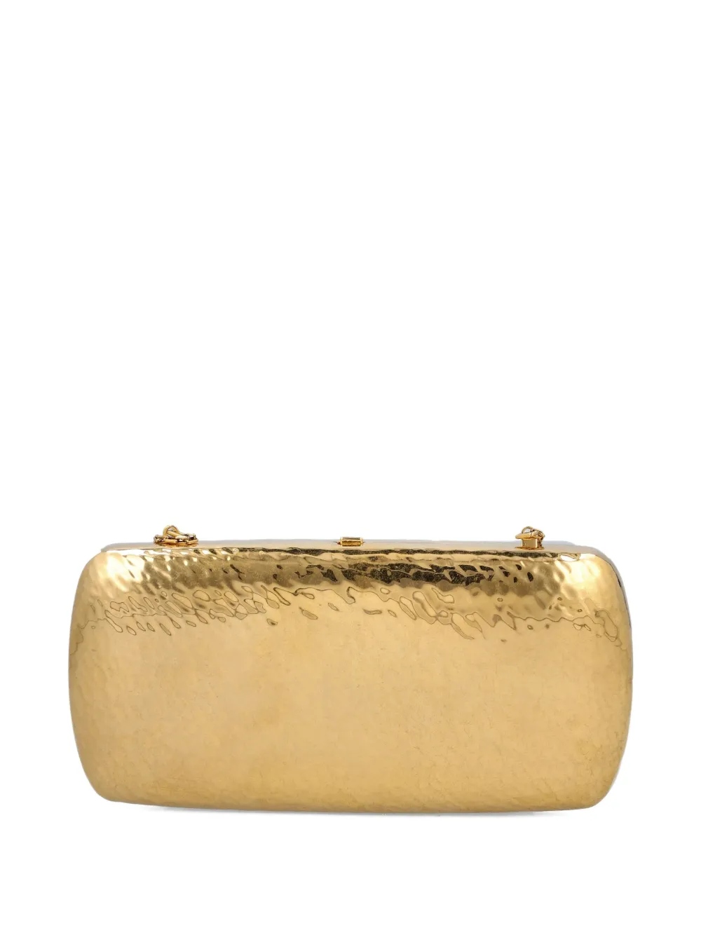 Saint Laurent Cassandre Clutch Bag In Gold
