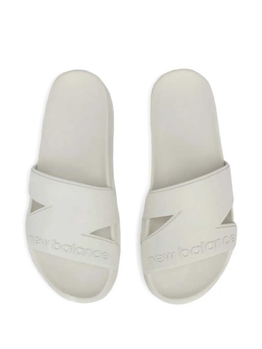 New Balance 200 cut-out slides Wit