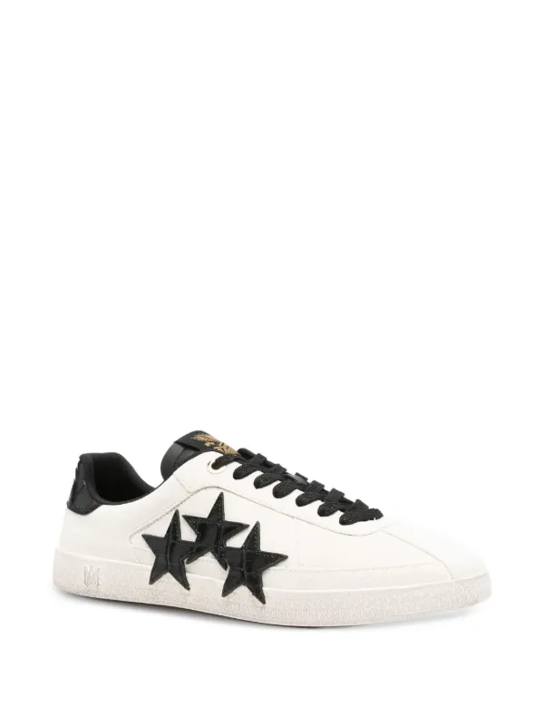 AMIRI star-motif Leather Sneakers | White | FARFETCH