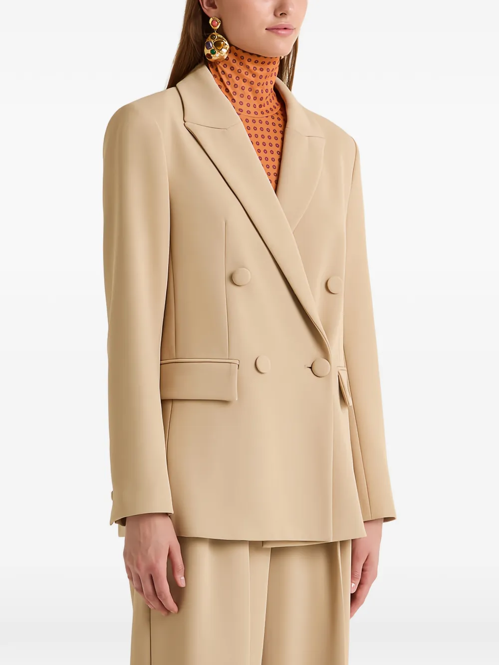 Maliparmi Cady Double-breasted Blazer In Brown