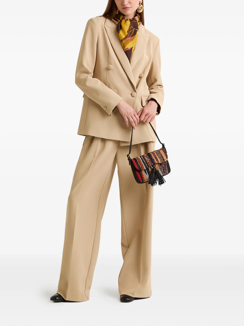 Maliparmi Cady Double-breasted Blazer In Brown