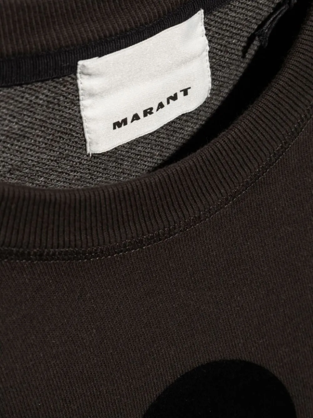 Isabel Marant Mikoy Embroidered-logo Cotton Sweatshirt In Black