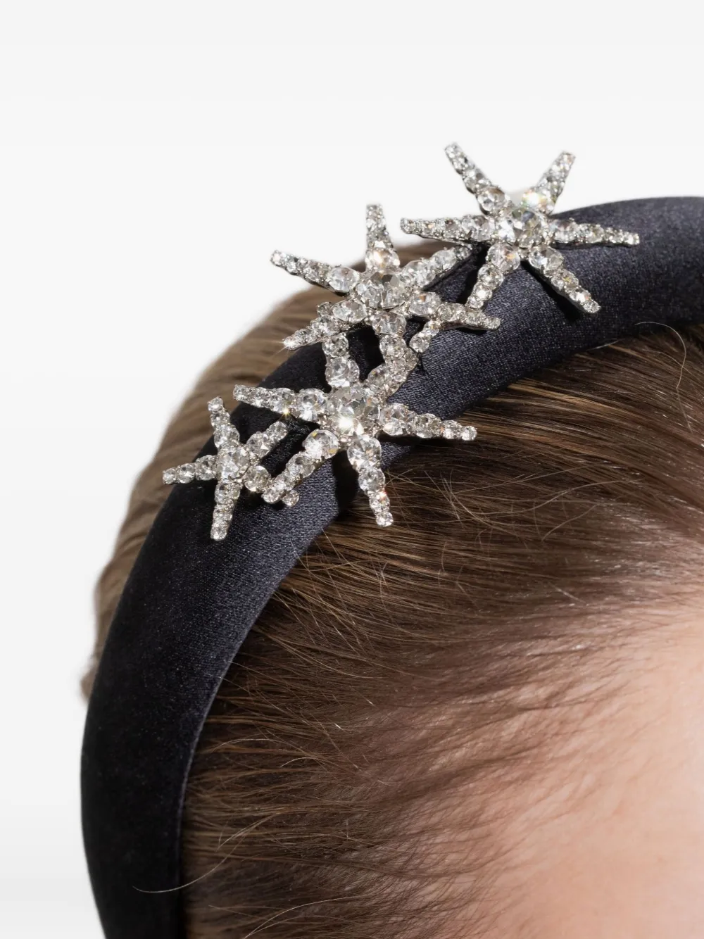 Jennifer Behr Star-embellished Vespera Headband In Black
