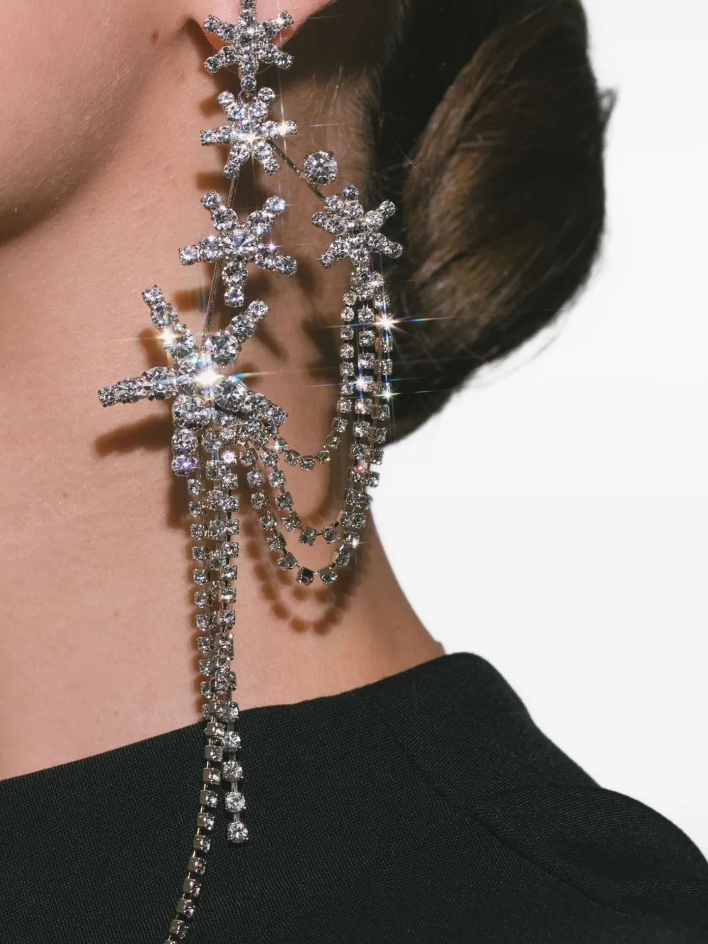 Jennifer Behr Eliana oorbellen met ster - Zilver