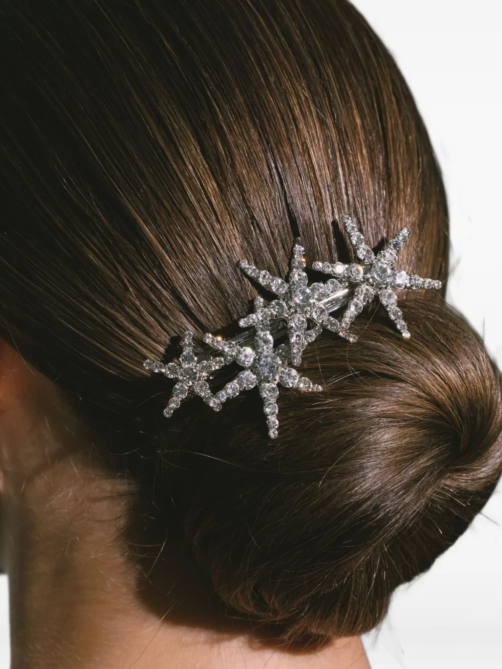 Jennifer Behr Vespera haarspeld met kristallen en ster Zilver