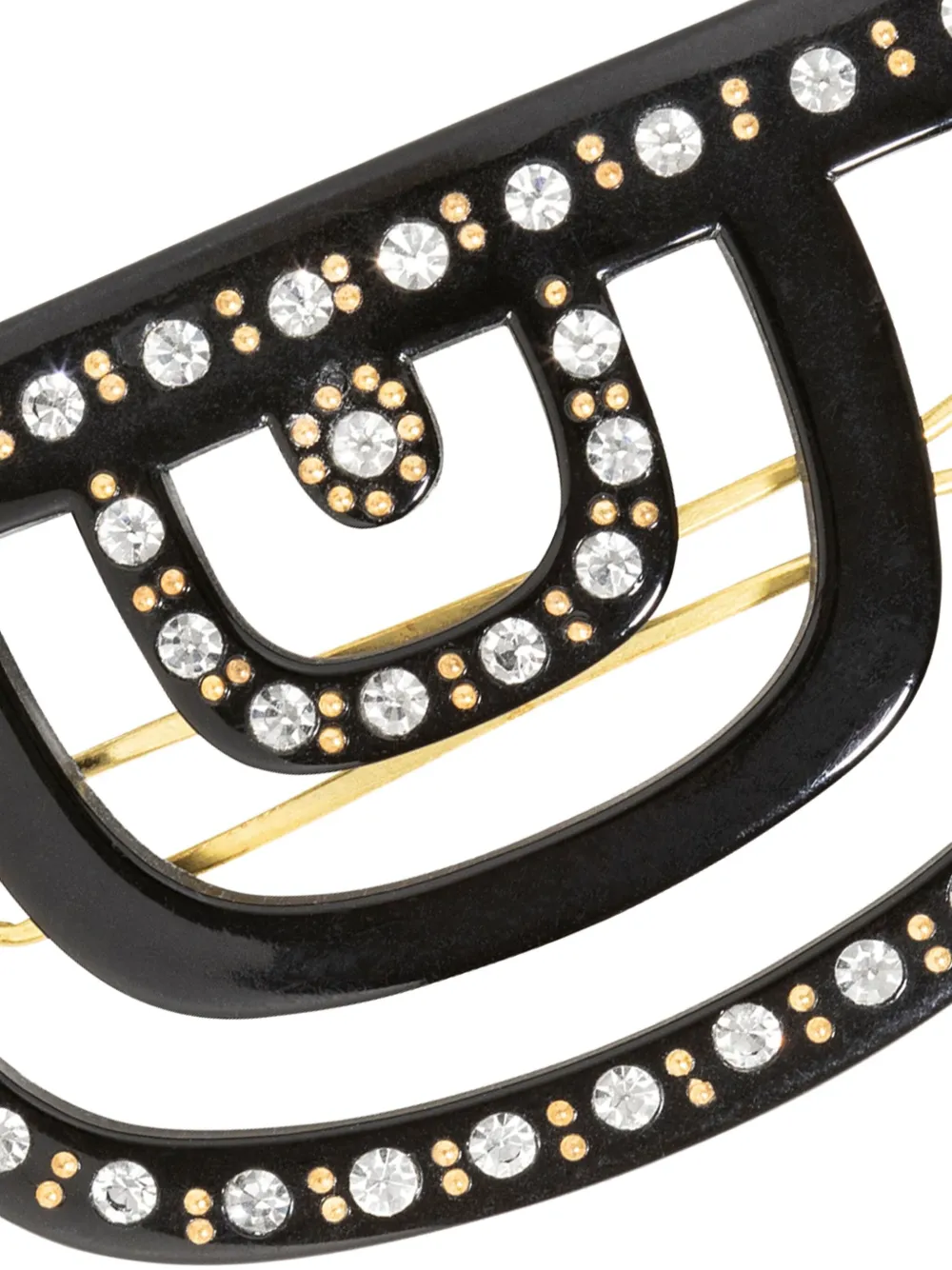 Jennifer Behr Becca haarspeld verfraaid met kristallen Zwart