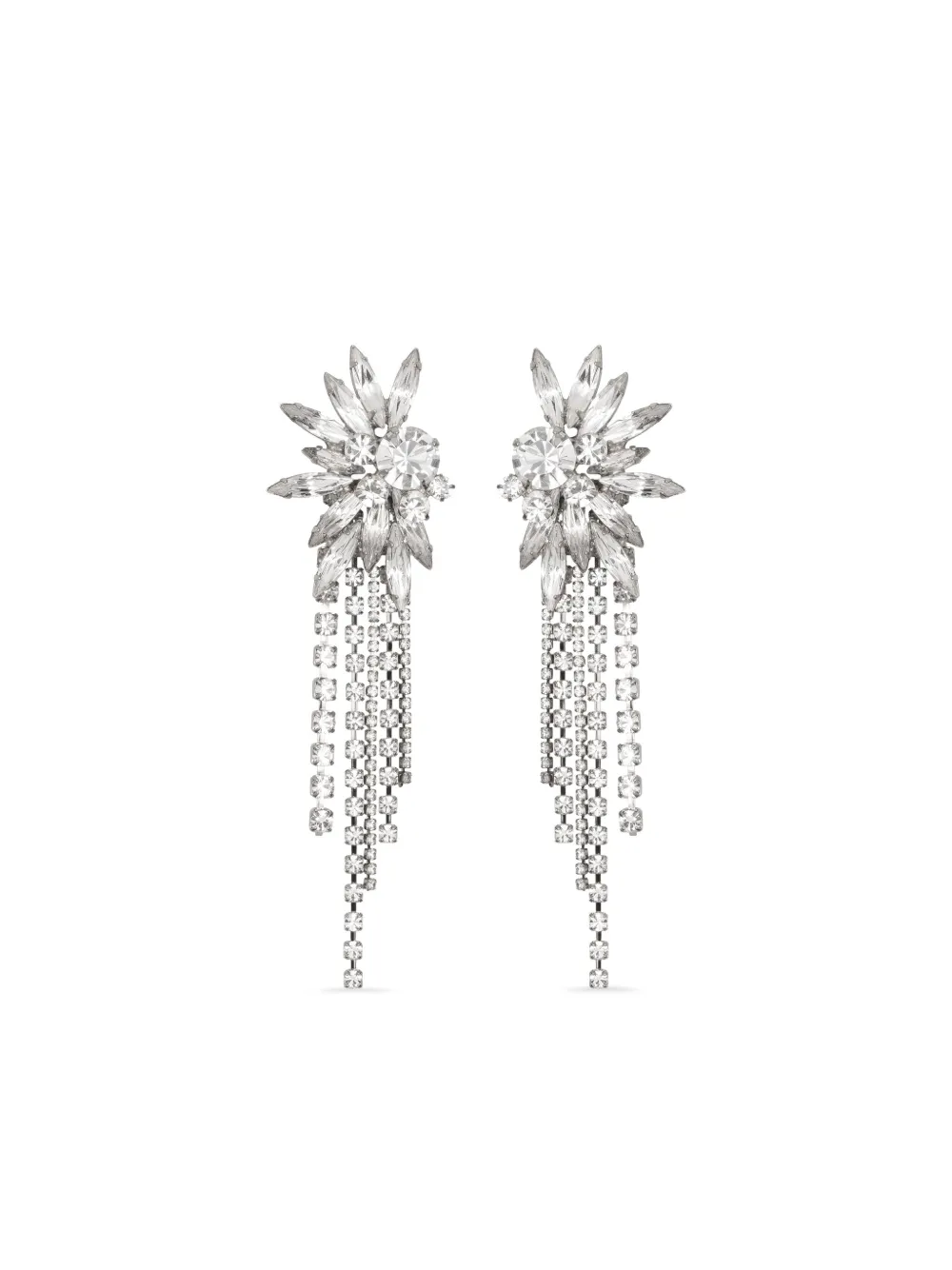 Jennifer Behr crystal shantalle earrings - Silver