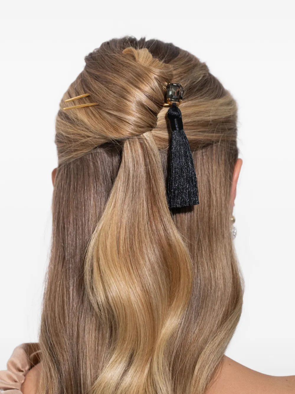 Jennifer Behr Tassel Francine Hair Clip In Gold