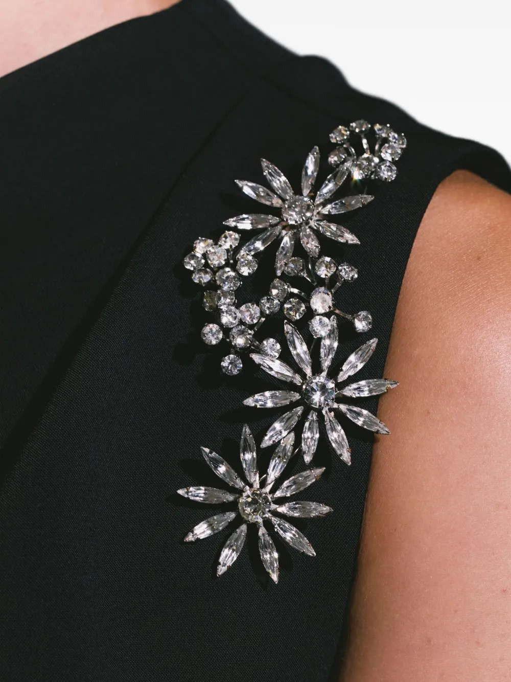 Jennifer Behr Crystal Celestial Brooch In Metallic