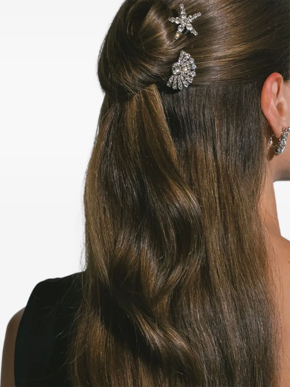 Jennifer Behr Star Nova haarspeld met kristallen Zilver