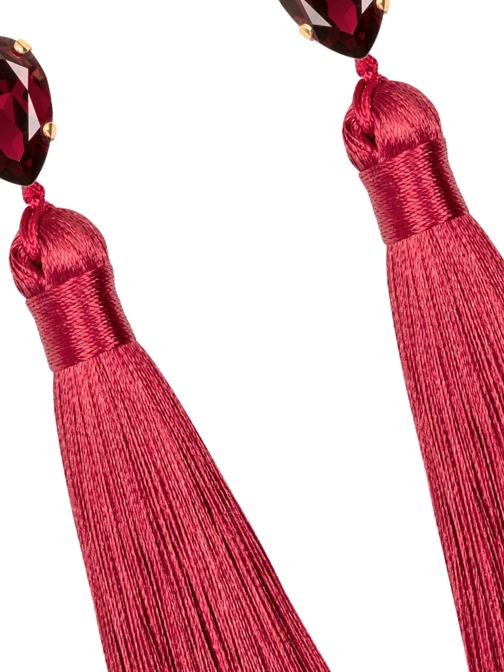 Jennifer Behr Francine Teardrop Tassel Earrings In Brown