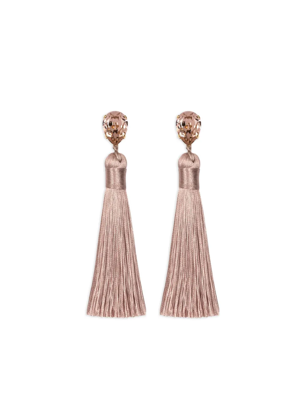 Jennifer Behr Francine Tassel Earrings In Brown