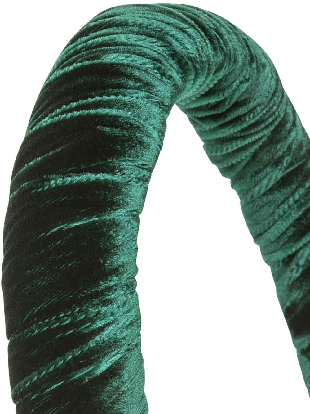 Jennifer Behr Velvet Irene Headband In Green