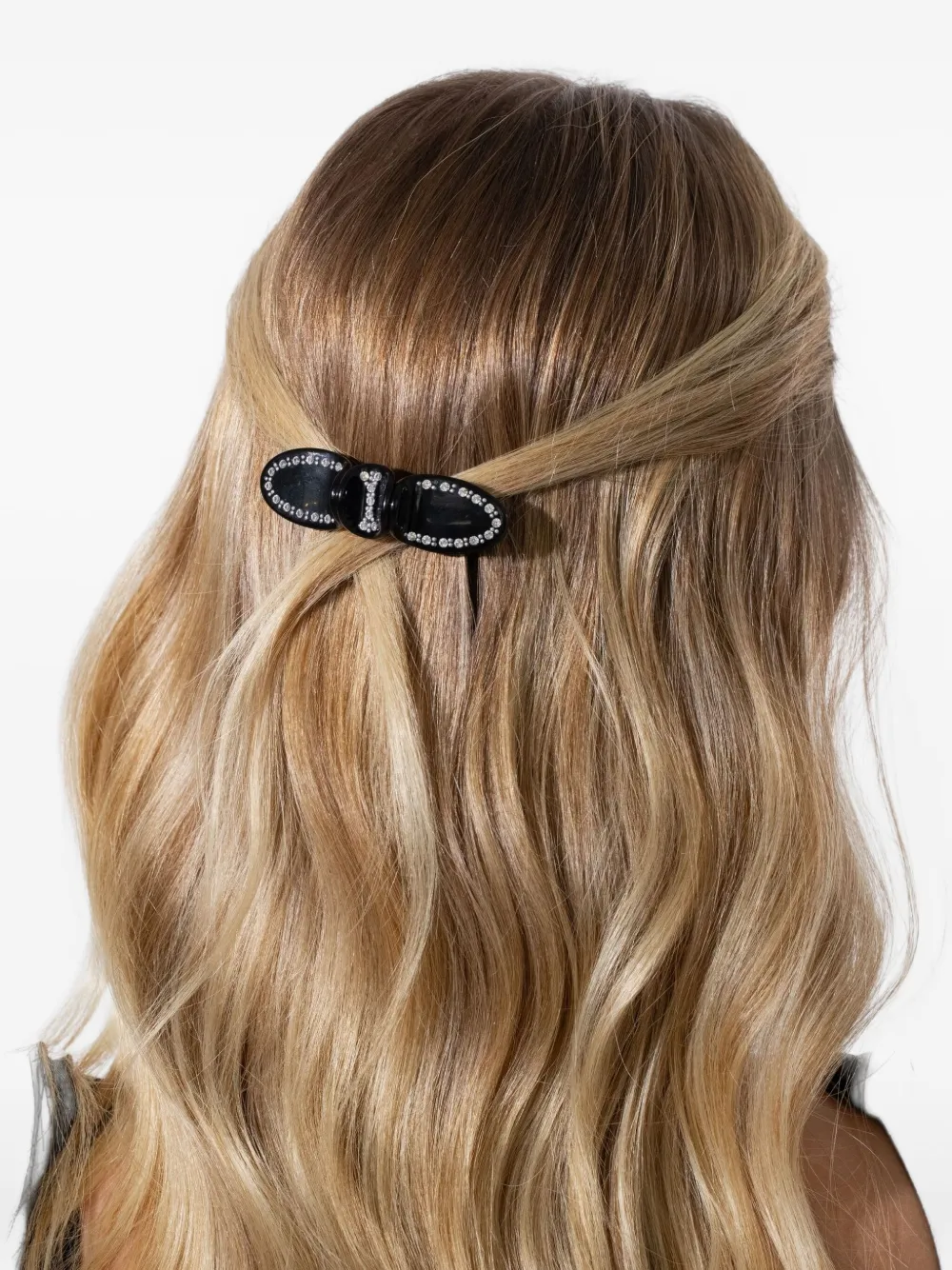 Jennifer Behr Gladys haarspeld met kristallen Zwart