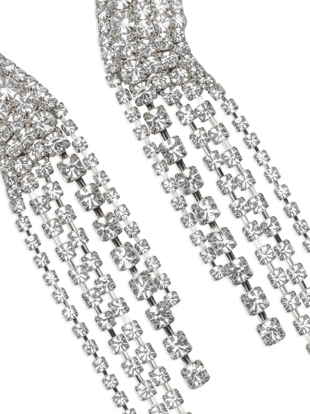 Jennifer Behr Zayla oorbellen met kristallen - Zilver