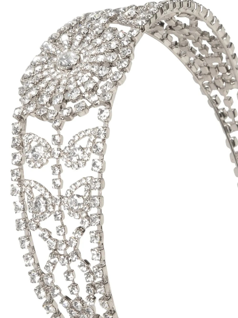 Jennifer Behr Clarabow Crystal Headband - Silver 