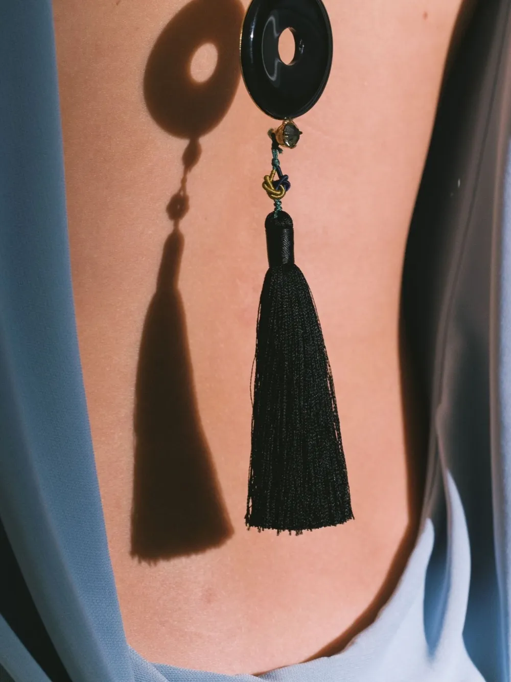 Jennifer Behr Tassel Dakota Necklace In Brown