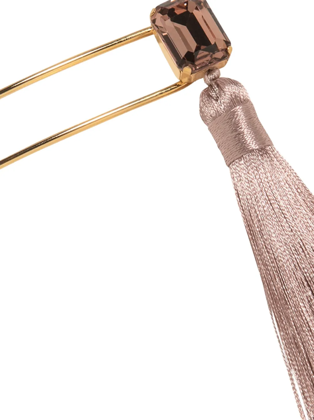 Jennifer Behr Francine Tassel Stone Hairpin In Pink