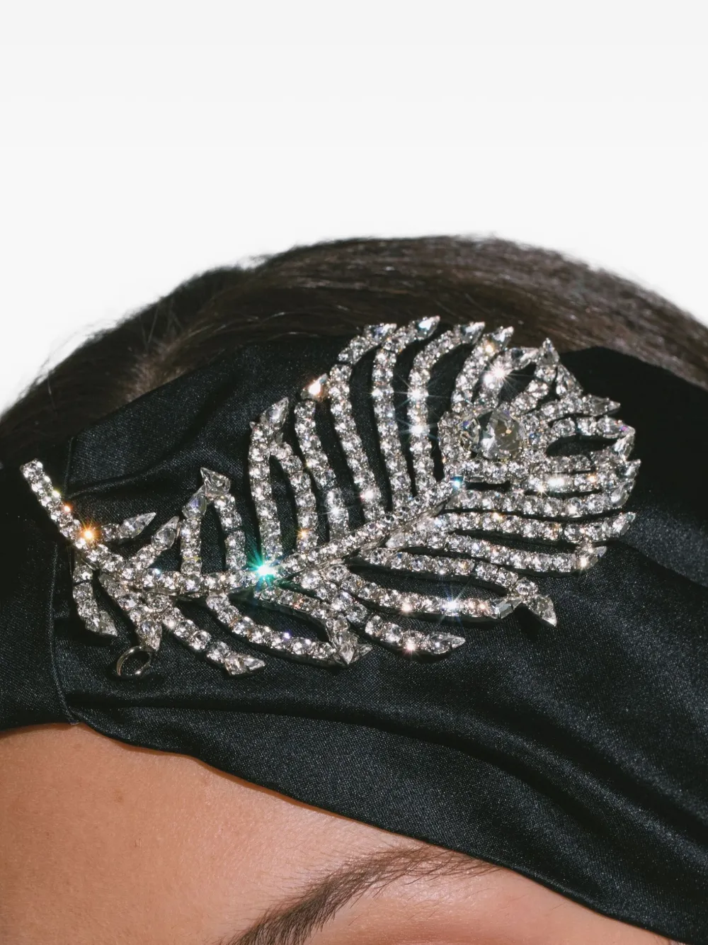 Jennifer Behr Feather-motif Headband In Black