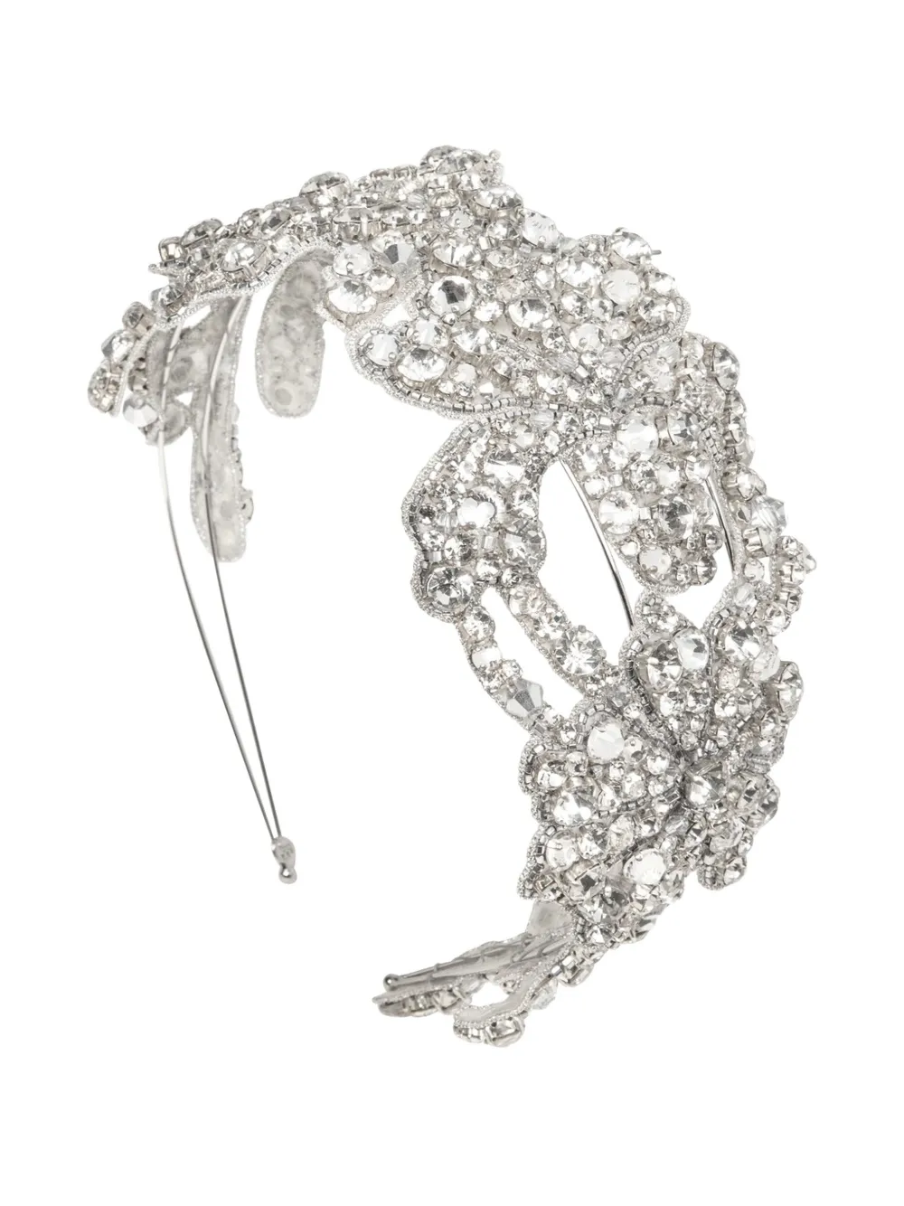 Jennifer Behr Crystal Embellished Tressa Headband In Metallic