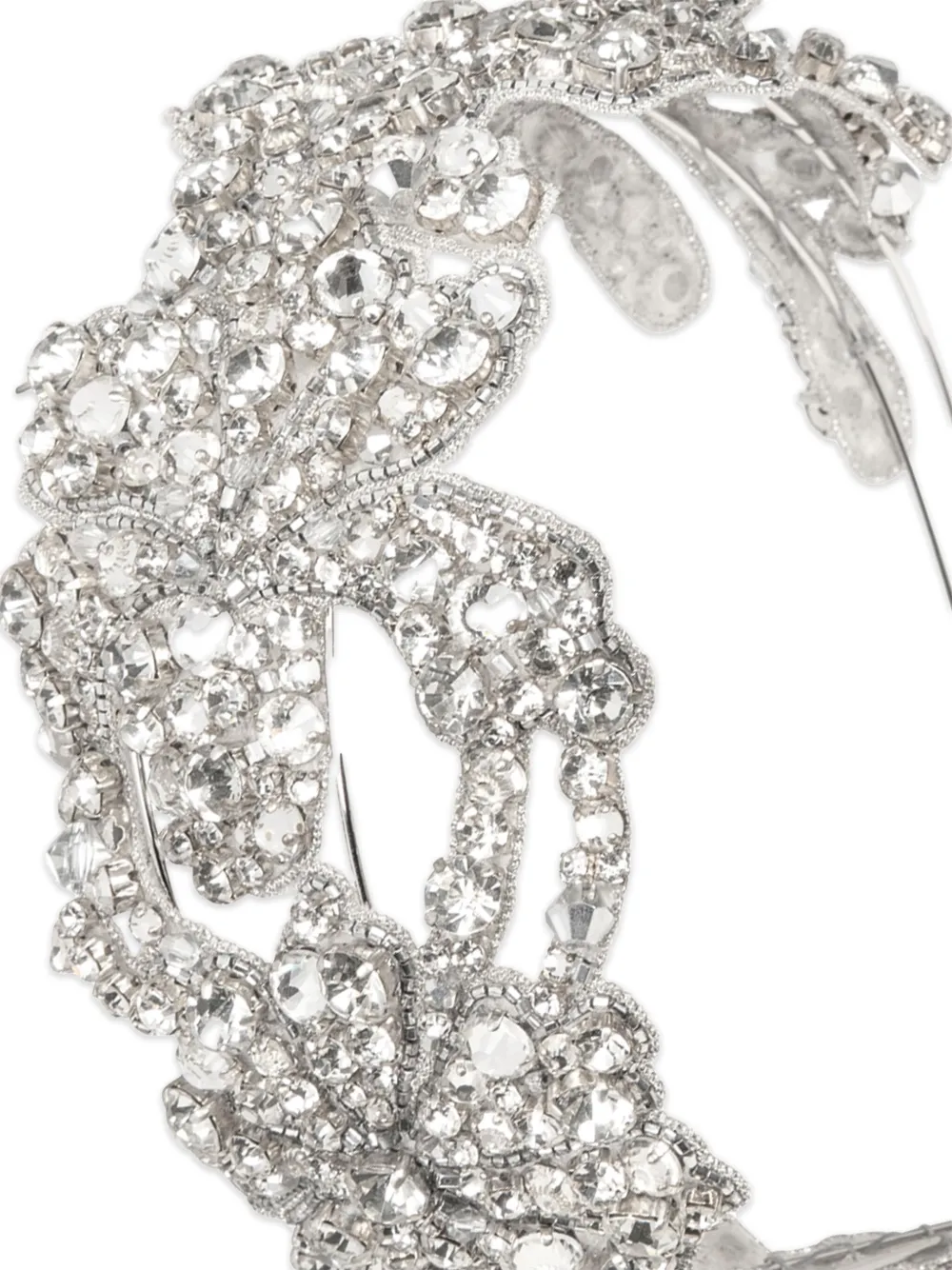 Jennifer Behr Crystal Embellished Tressa Headband In Metallic