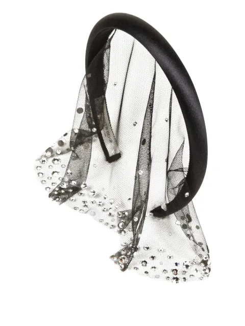 Jennifer Behr crystal sydney voilette hair accessory