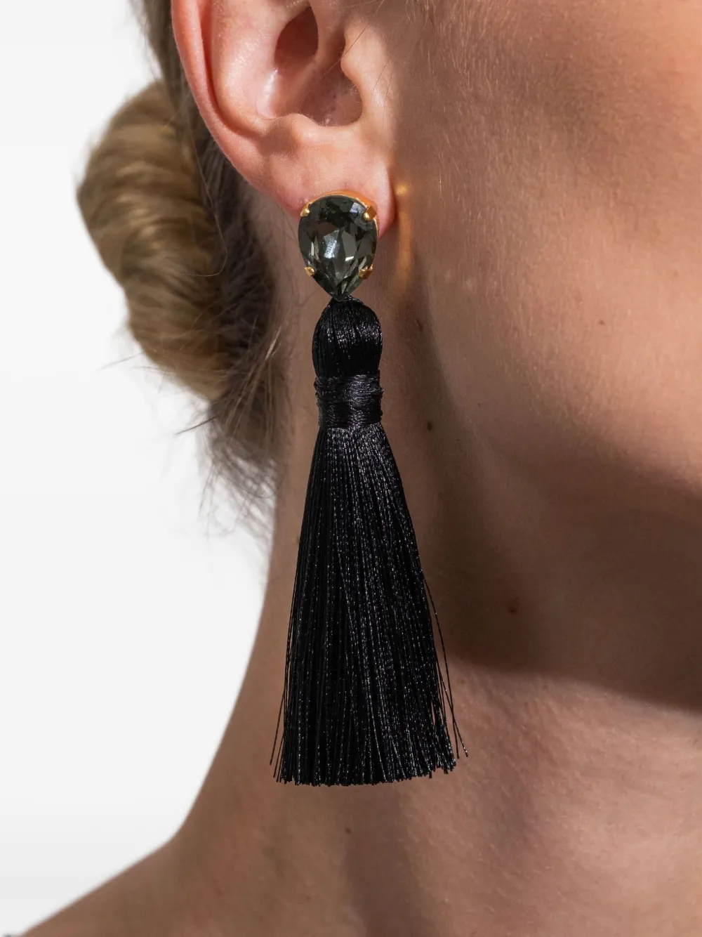 Jennifer Behr Tassel Francine Earrings In Brown