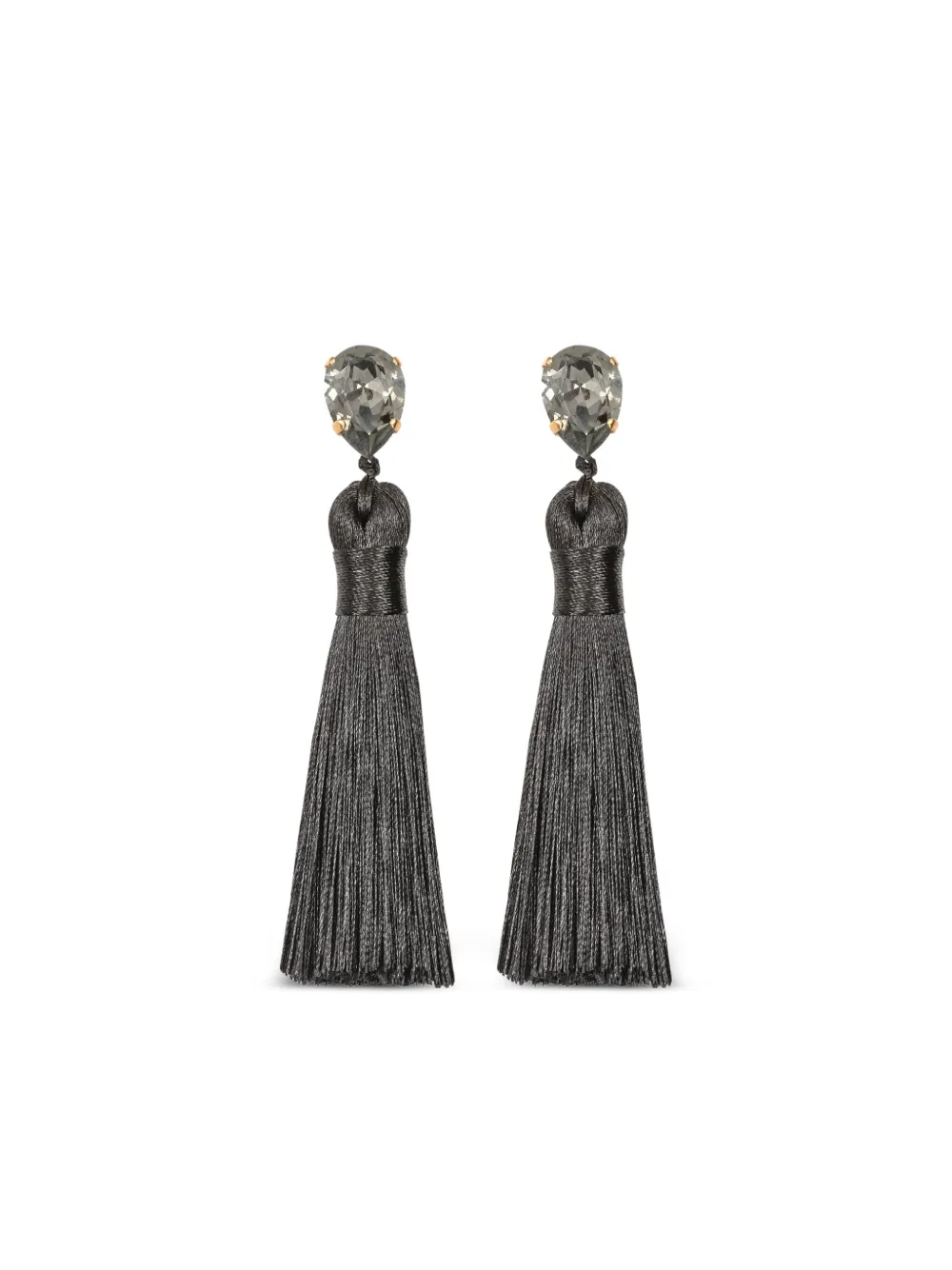 Jennifer Behr Tassel Francine Earrings In Brown