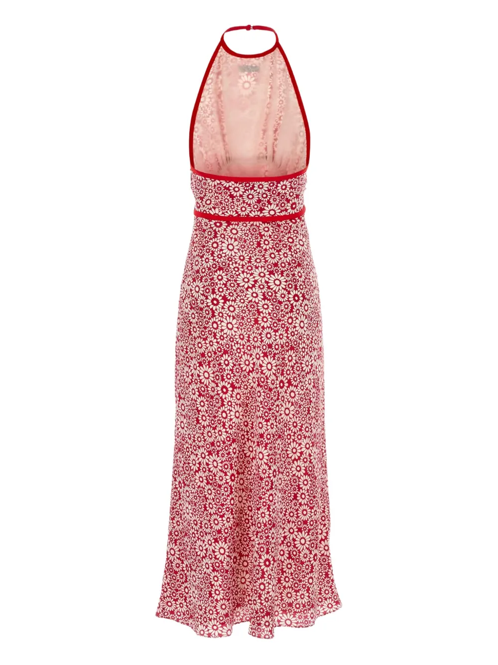 Miu Miu printed silk dress - Rood