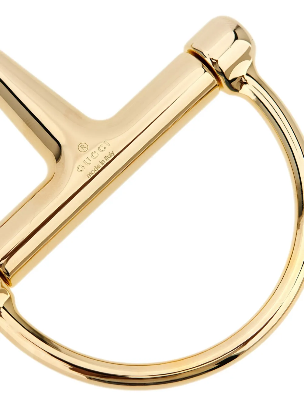 Gucci Half-horsebit Pendant Necklace In Brown