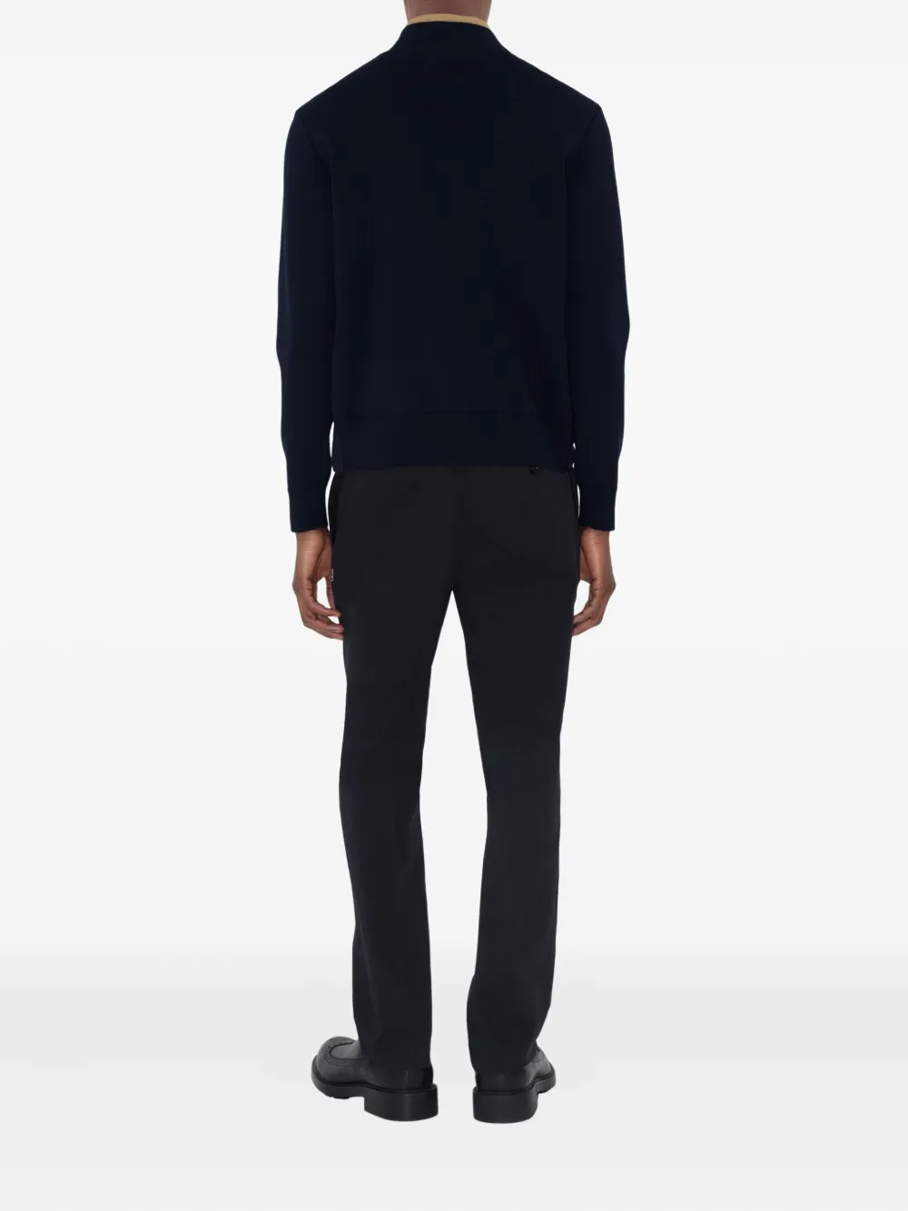 Burberry Wollen gewatteerd jack met patroon Blauw