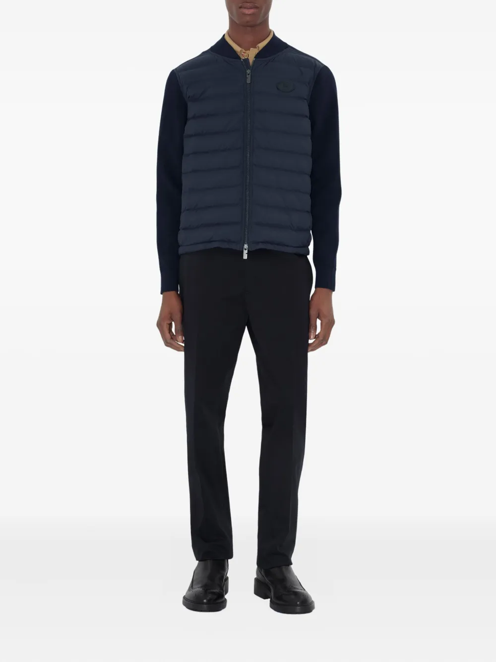 Burberry quilted-motif wool nylon padded jacket | Down Jackets | Image 2