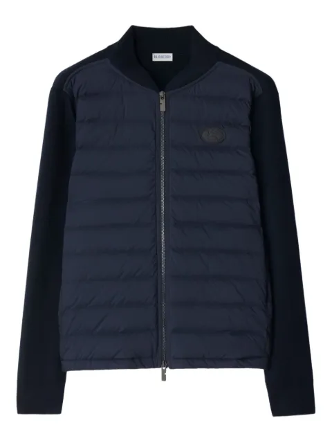 Burberry quilted-motif wool nylon padded jacket