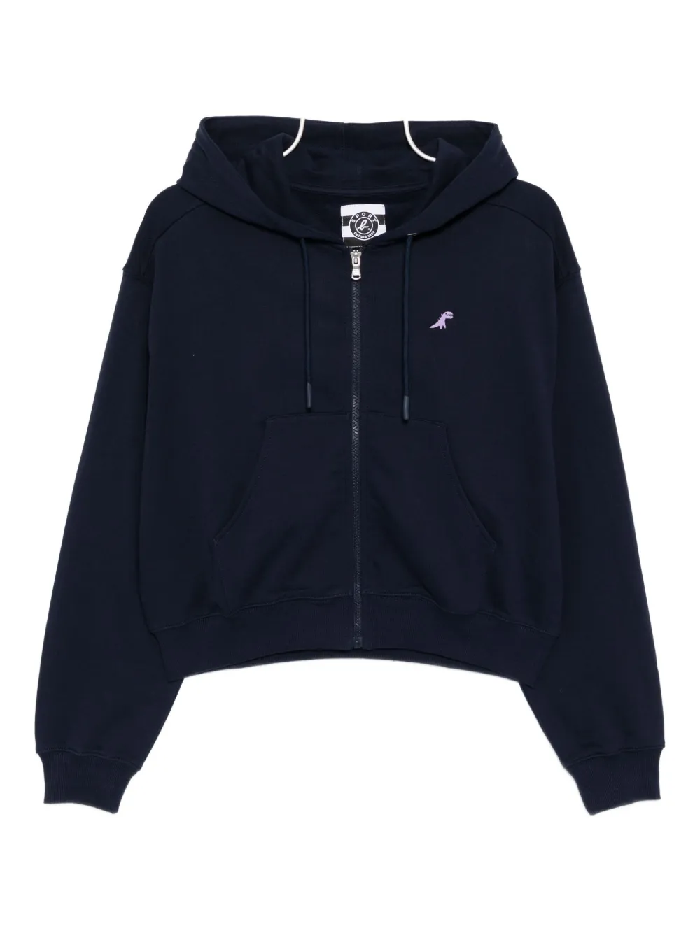 Sport B. By Agnès B. Dino-embroidered Hoodie In Blue