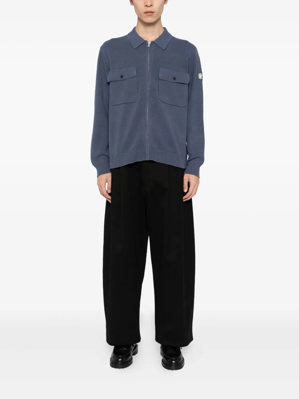 SPORT b. by agnès b. Vest met logopatch Blauw