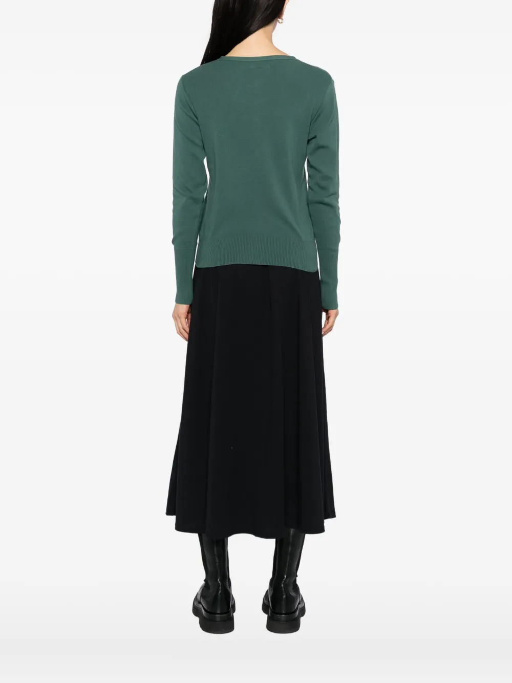 Agnès B. Snapy Cardigan In Green