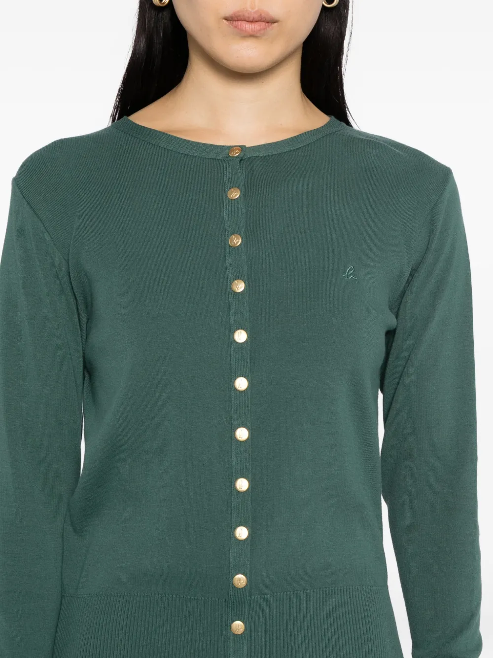 Agnès B. Snapy Cardigan In Green