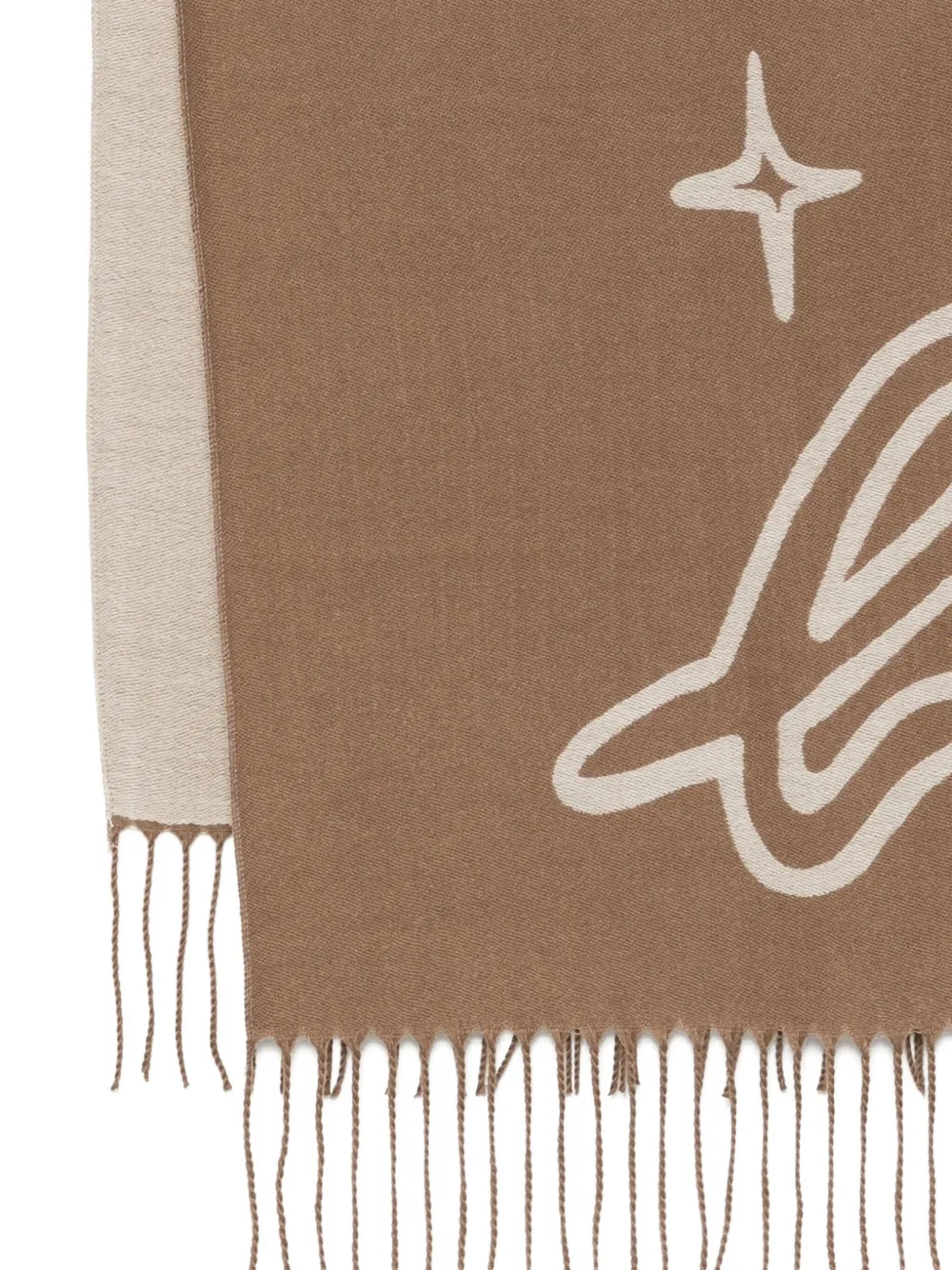Sport B. By Agnès B. Dino-print Scarf In Brown