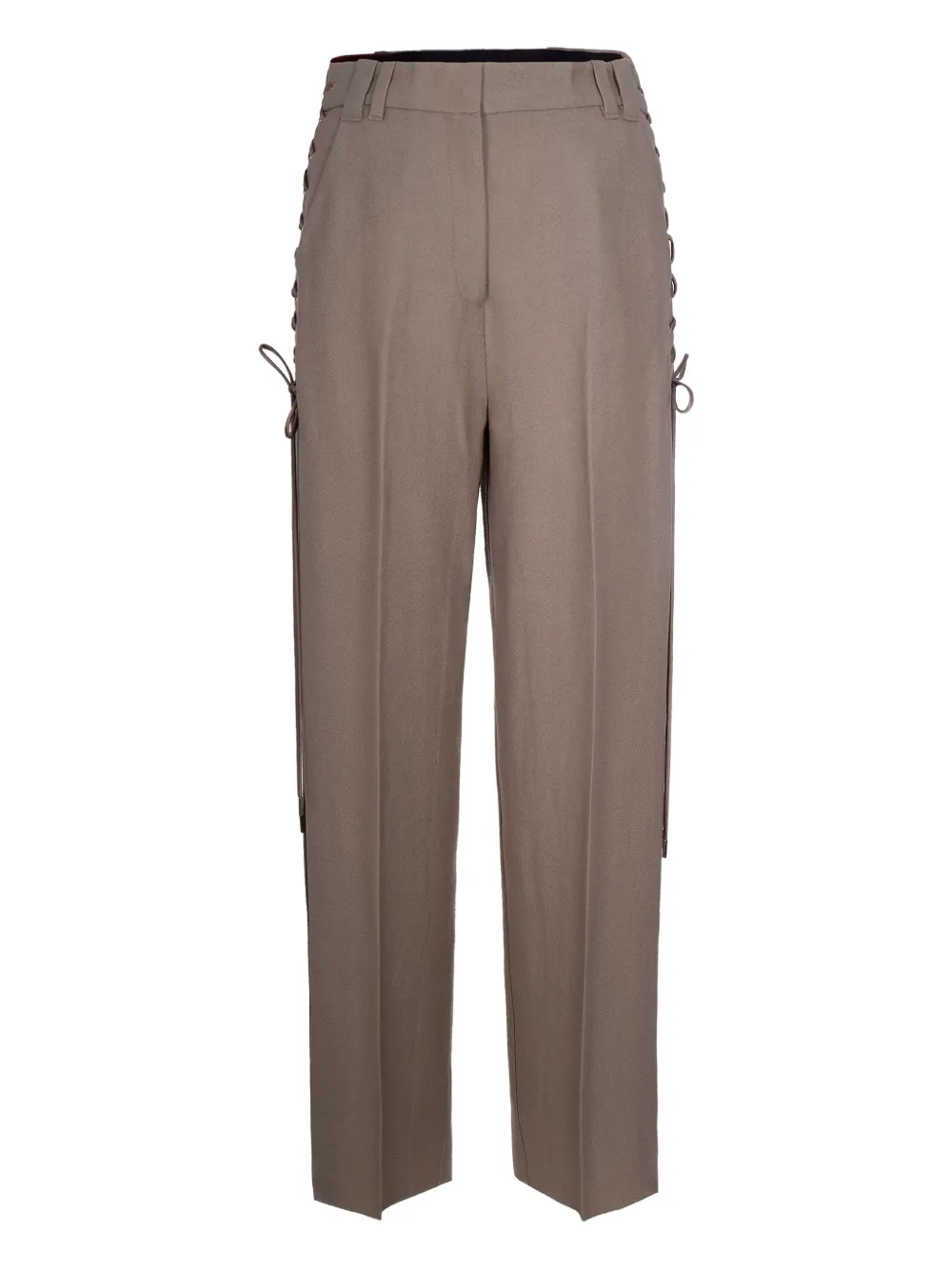 Marella lace-up detailing trousers | Grey | Image 1