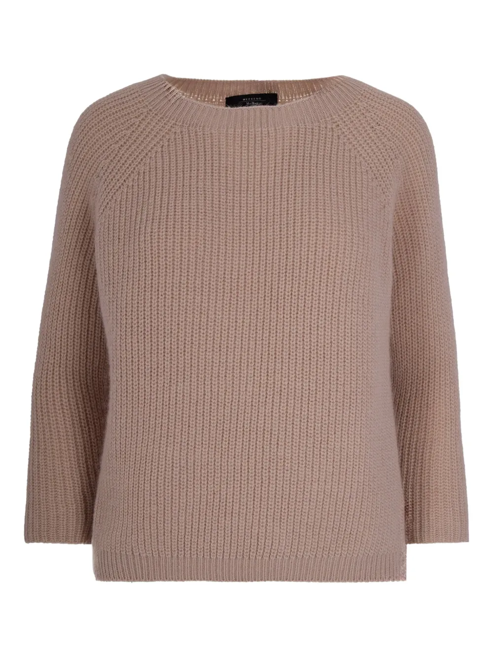 Max Mara Round-neck Sweater In Brown