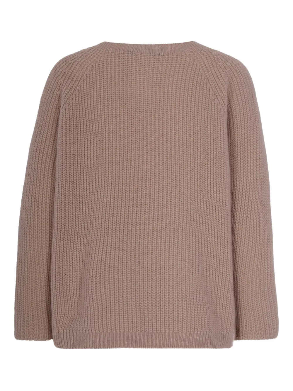 Max Mara Round-neck Sweater In Brown