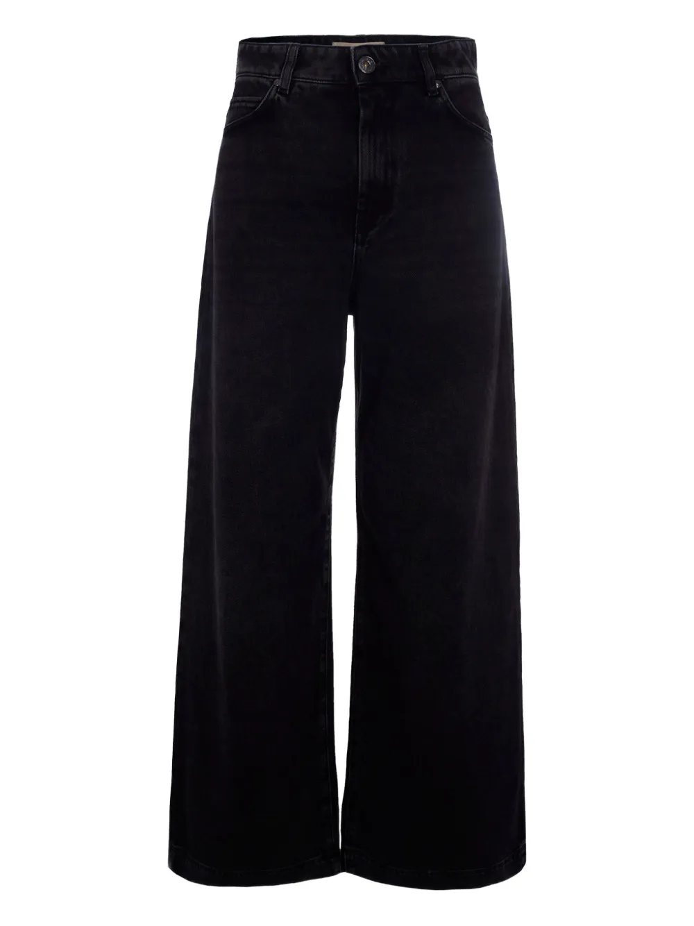 Max Mara Cotton Jeans In Black