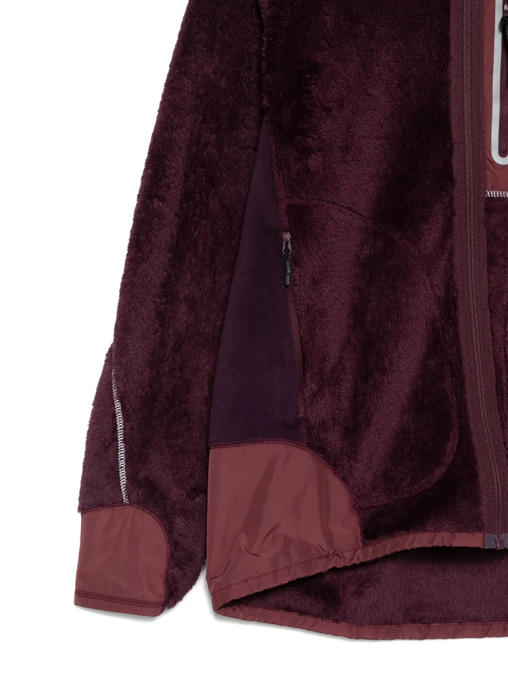 and Wander High Loft jack met fleece textuur Rood