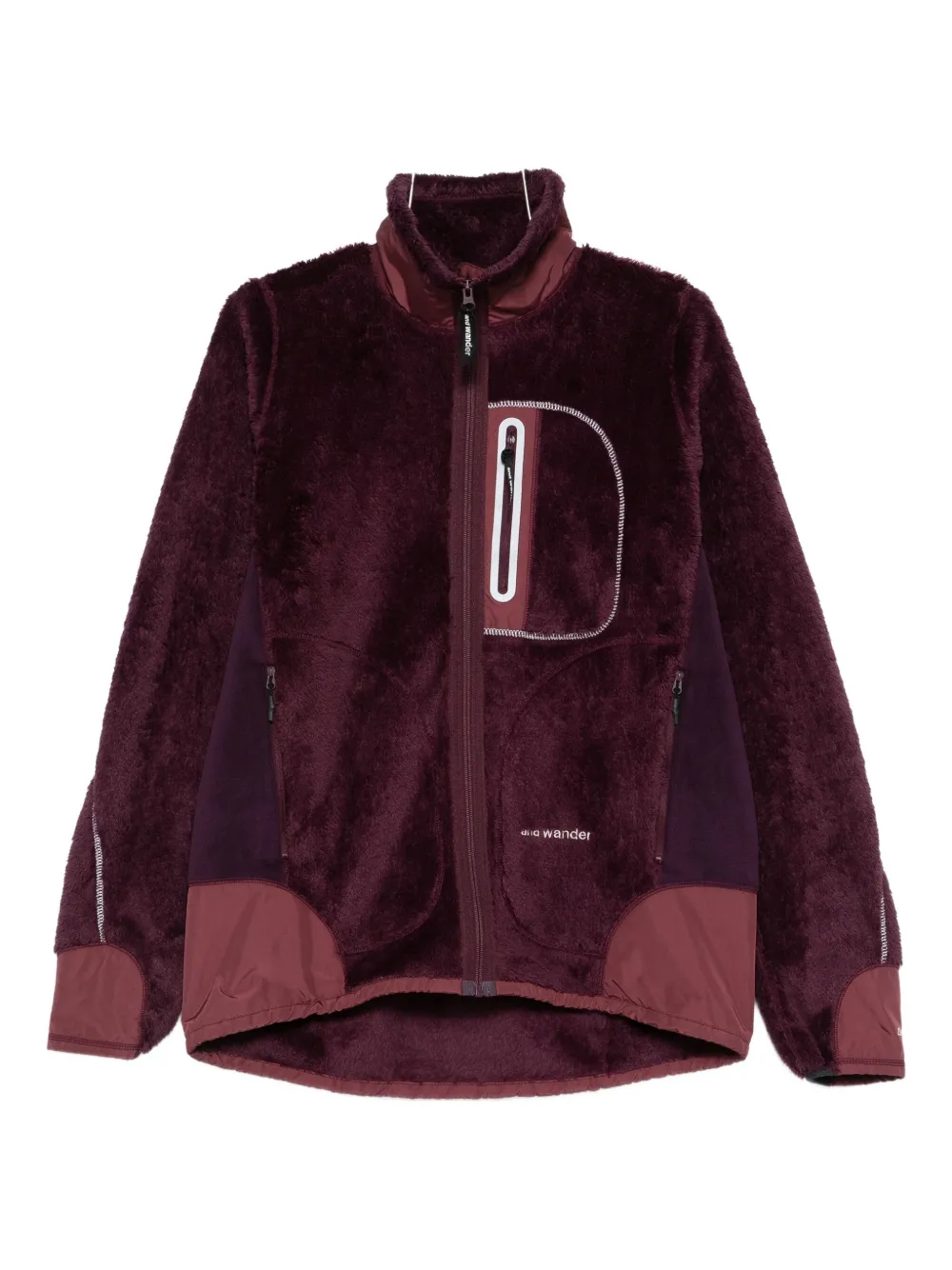 and Wander High Loft fleece-texture jacket - Rosso