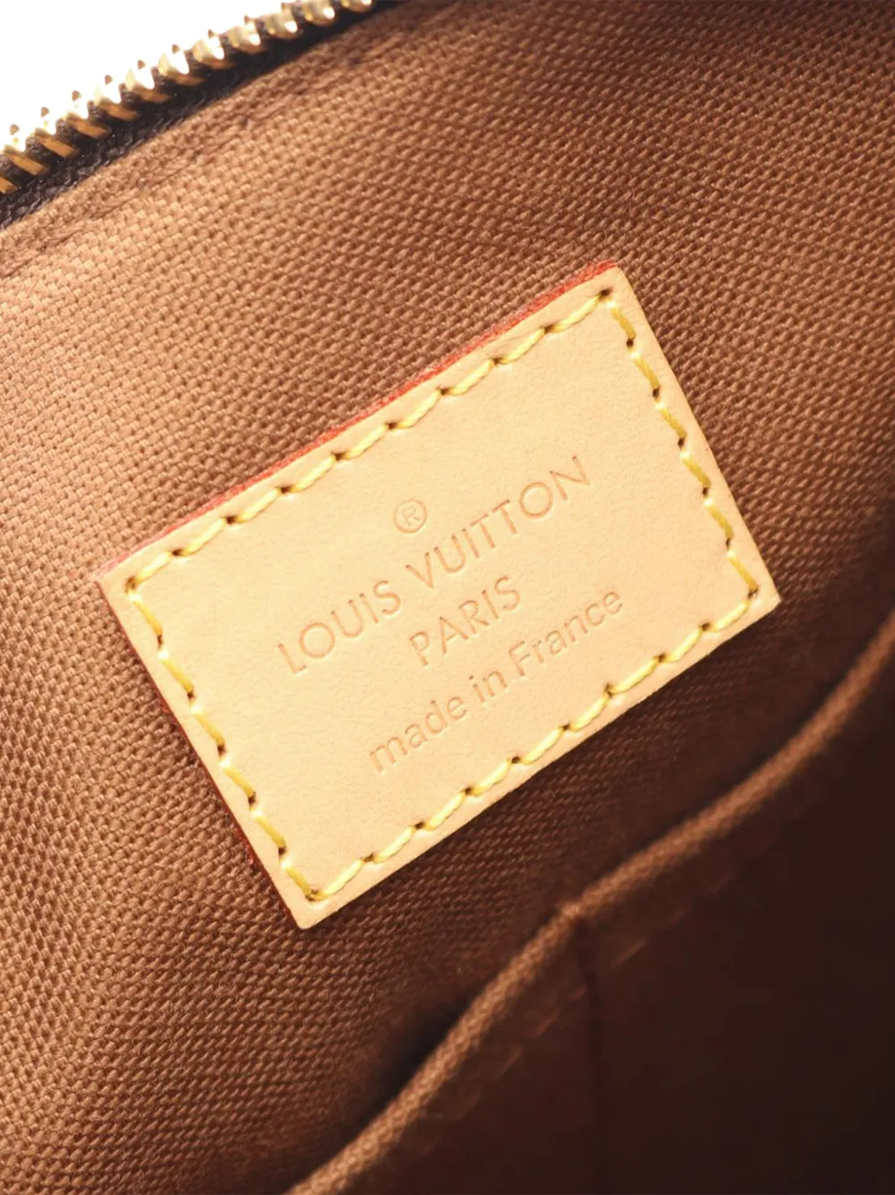 Pre-owned Louis Vuitton 2015 Monogram Odeon Pm Crossbody Bag In Brown