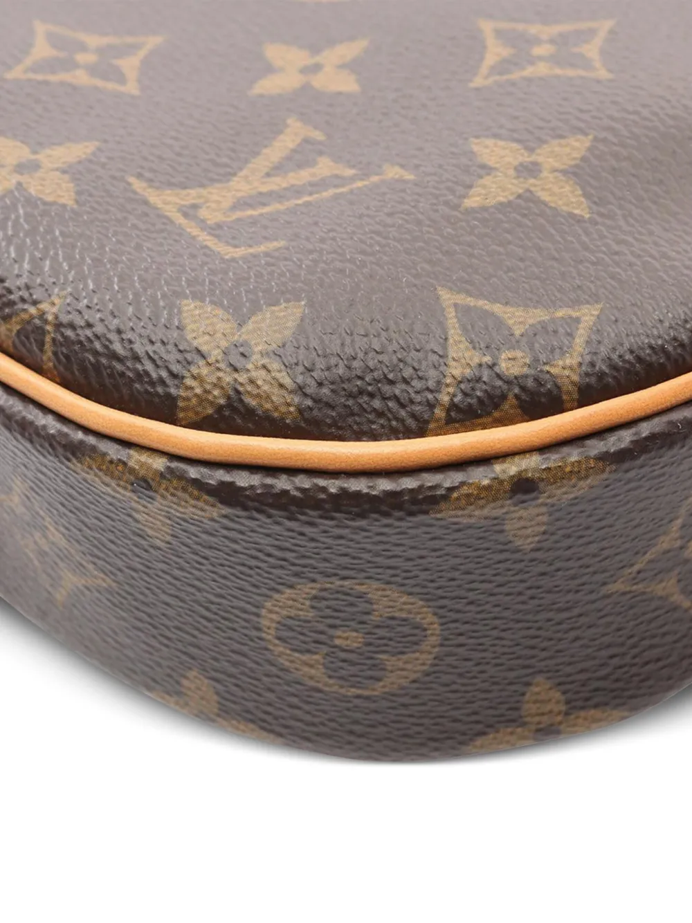 Pre-owned Louis Vuitton 2015 Monogram Odeon Pm Crossbody Bag In Brown